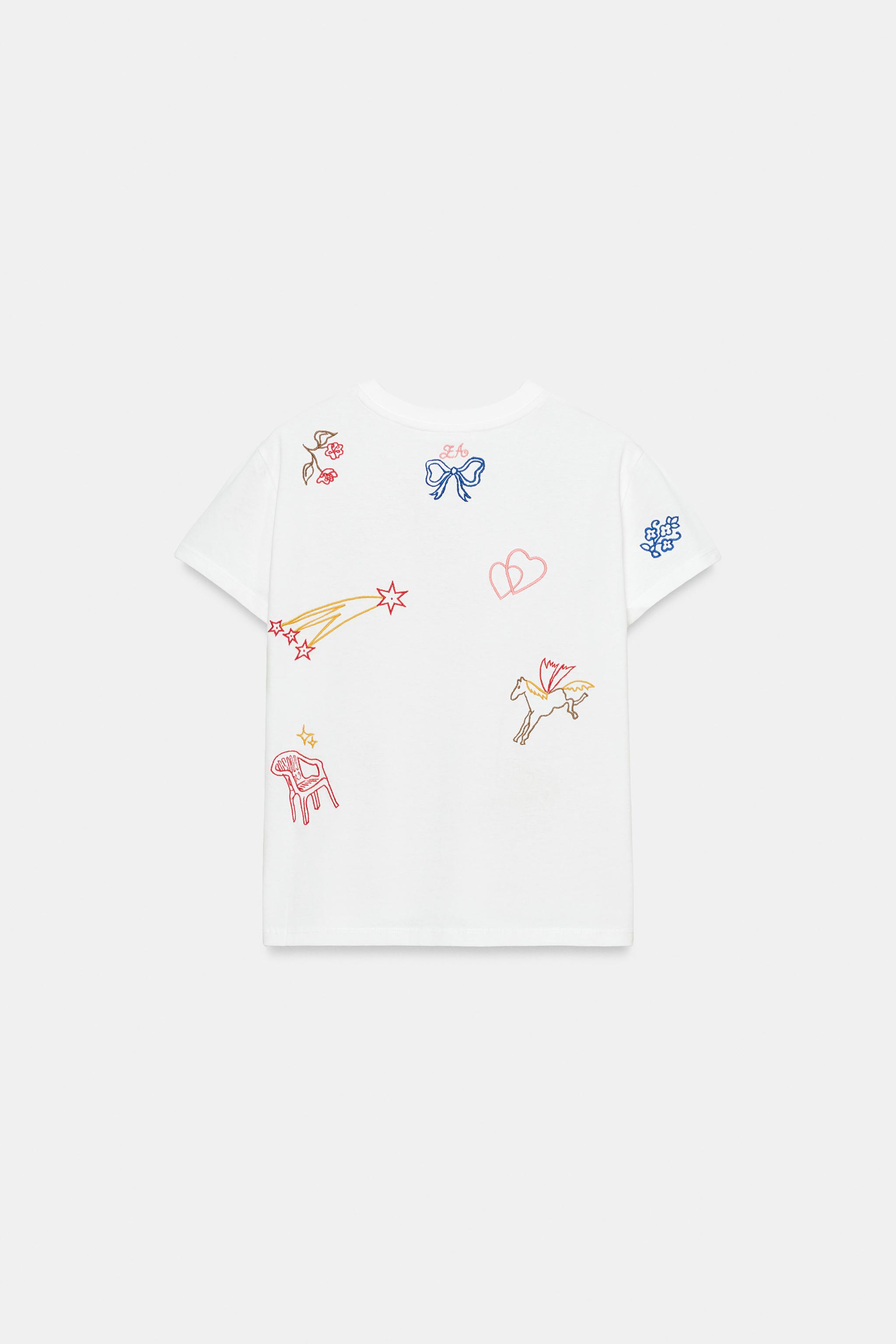 T-SHIRT BRODERIES CONTRASTE